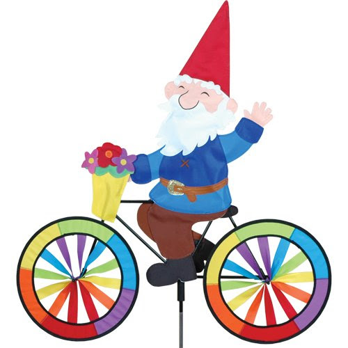 Bicycle Wind Spinner - Garden Gnome