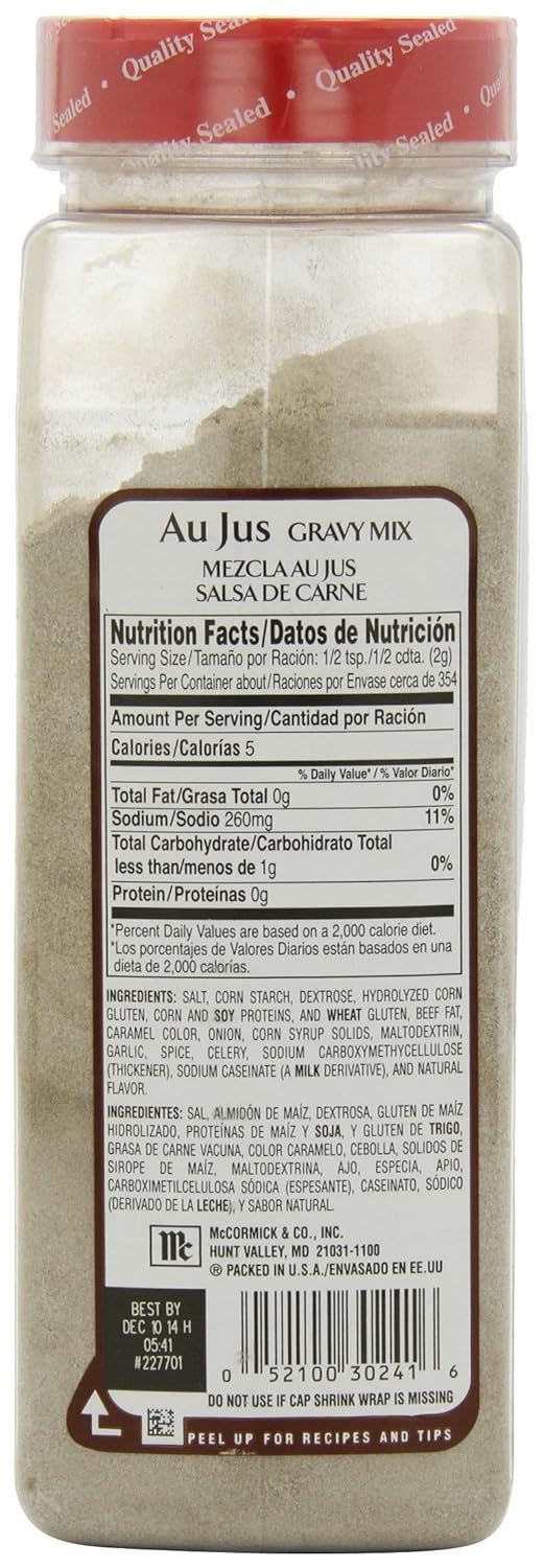 Amazon.com : McCormick Au Jus Gravy, 25-Ounce : Beef Gravies ...