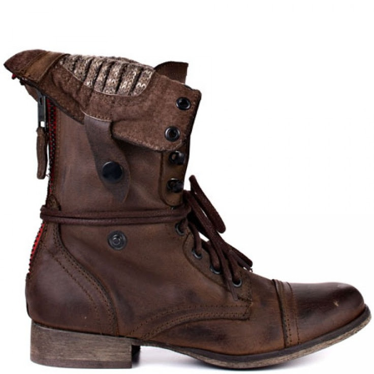 Steve Madden fold over combat boots - Socialbliss