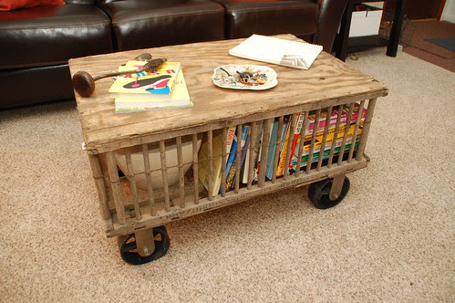 Chicken Coop Turned Coffee Table - DIYdiva