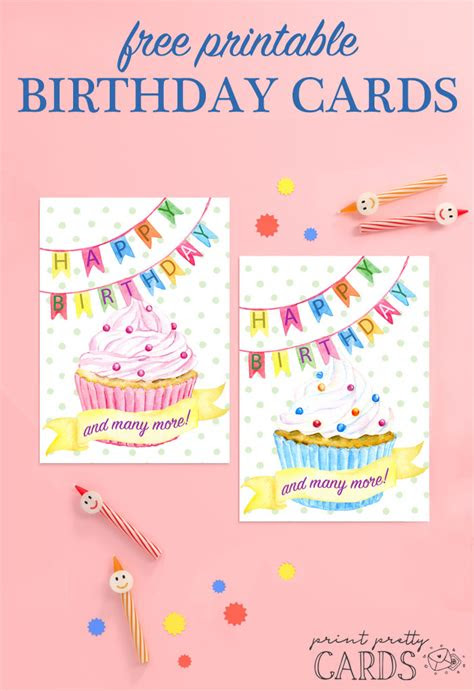 Gorgeous free printable birthday cards in a huge range of designs! free happy birthday card printable print pretty cards