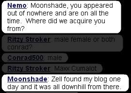 Nemo asks Shade where she came from