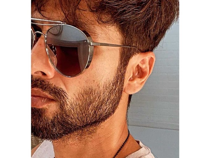Shahid shows off his salt & pepper beard
