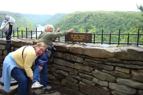 Do not throw things over overlook