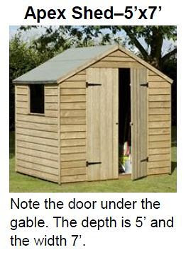 apex shed 5 x 7 - what shed