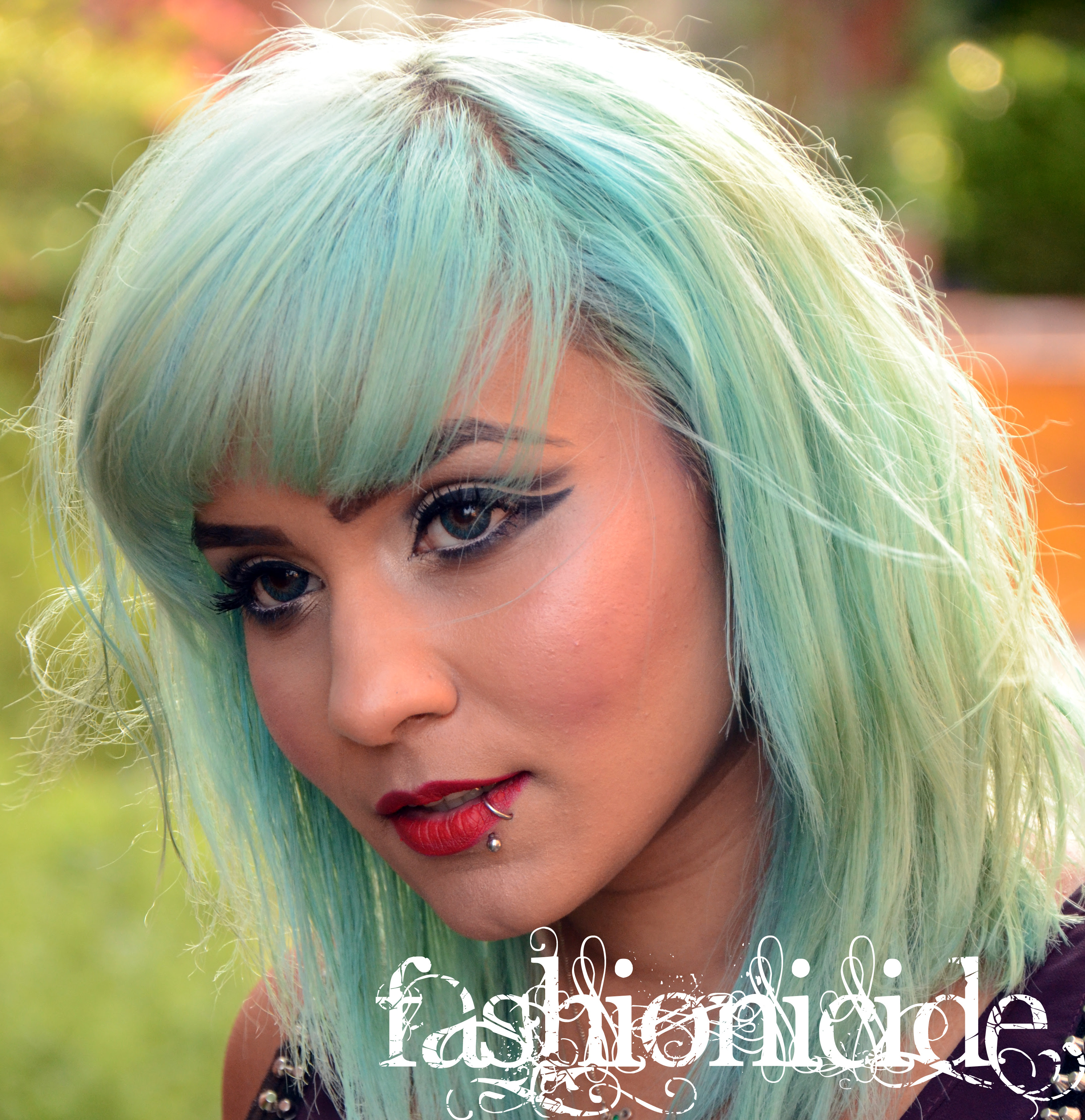 blueturquoisehairfaded