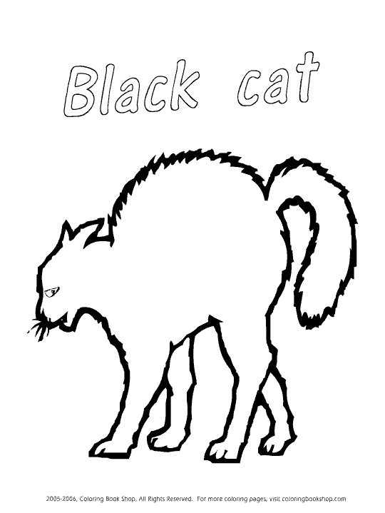 Download Black Cat coloring page