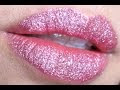 Pretty Pink Glitter Lips