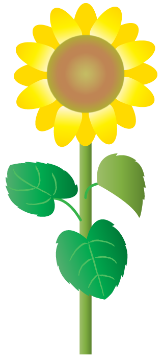 夏の花 ひまわり ふでこや 無料イラスト