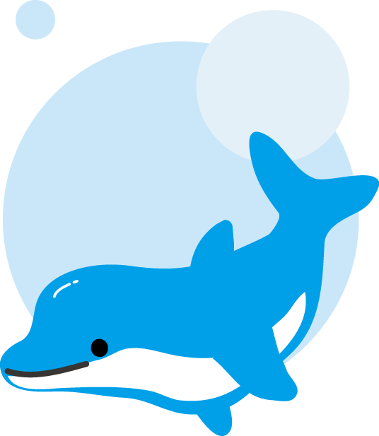 イルカのイラスト 無料イラスト