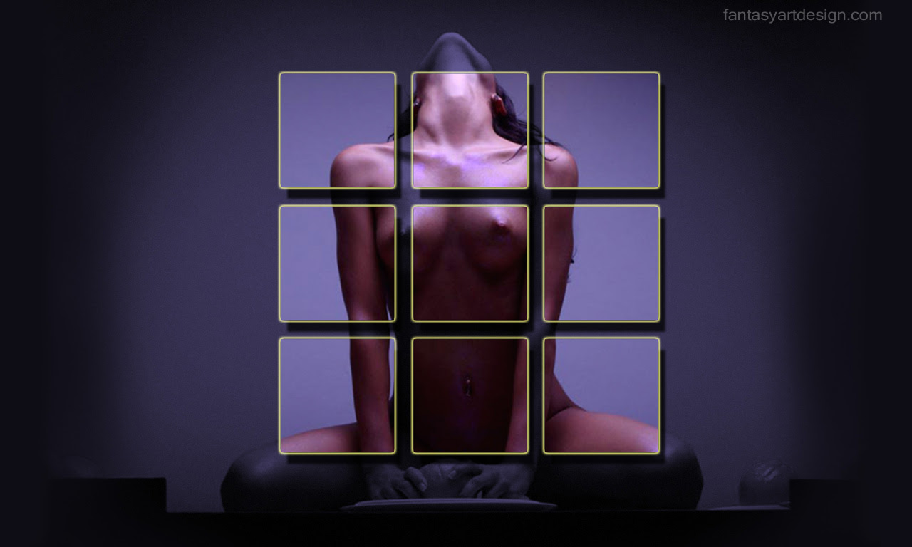 Free computer desktop wallpaper:Posing woman model design, 