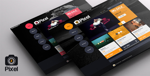 Z Pixel – Photo Store PSD Templates – Flat Design - Photography Creative