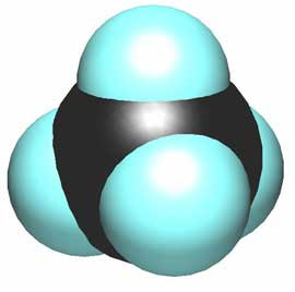 molécula de metano