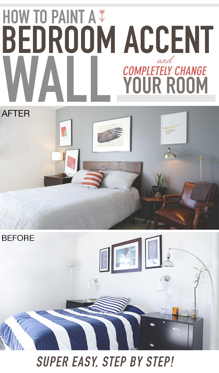 How to Paint a Bedroom Accent Wall and Completely Change ...