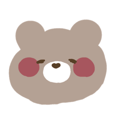 シンプルなイラストくまさん隊 Lineスタンプ ぷりんえんじえる