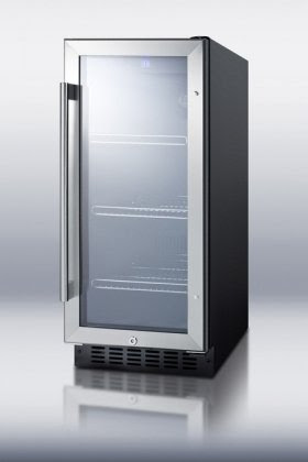 SCR1536B Freestanding 2.94 cu. ft. Beverage Refrigerator With Factory Installed Lock Reversible