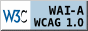 Icono de conformidad con el Nivel A, 
	de las Directrices de Accesibilidad para 
	el Contenido Web 1.0 del W3C-WAI