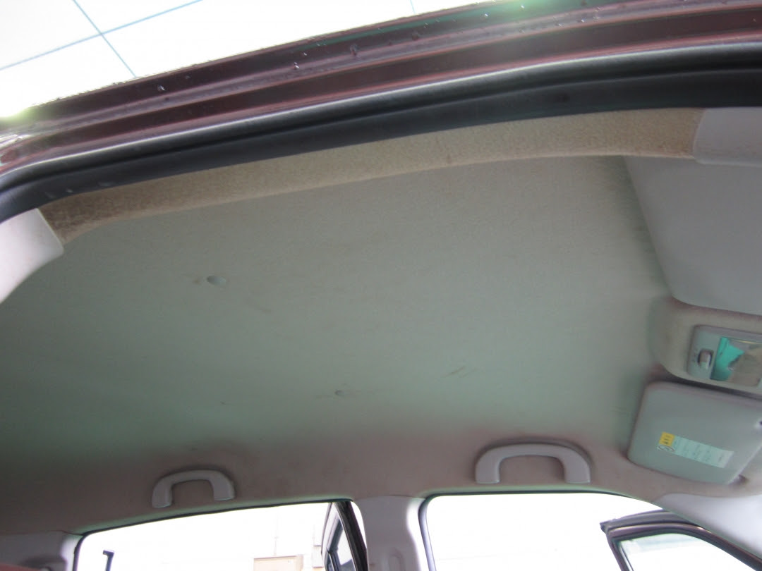 Mrワゴン天井のヤニ汚れ除去 リペア クリーニング工房846