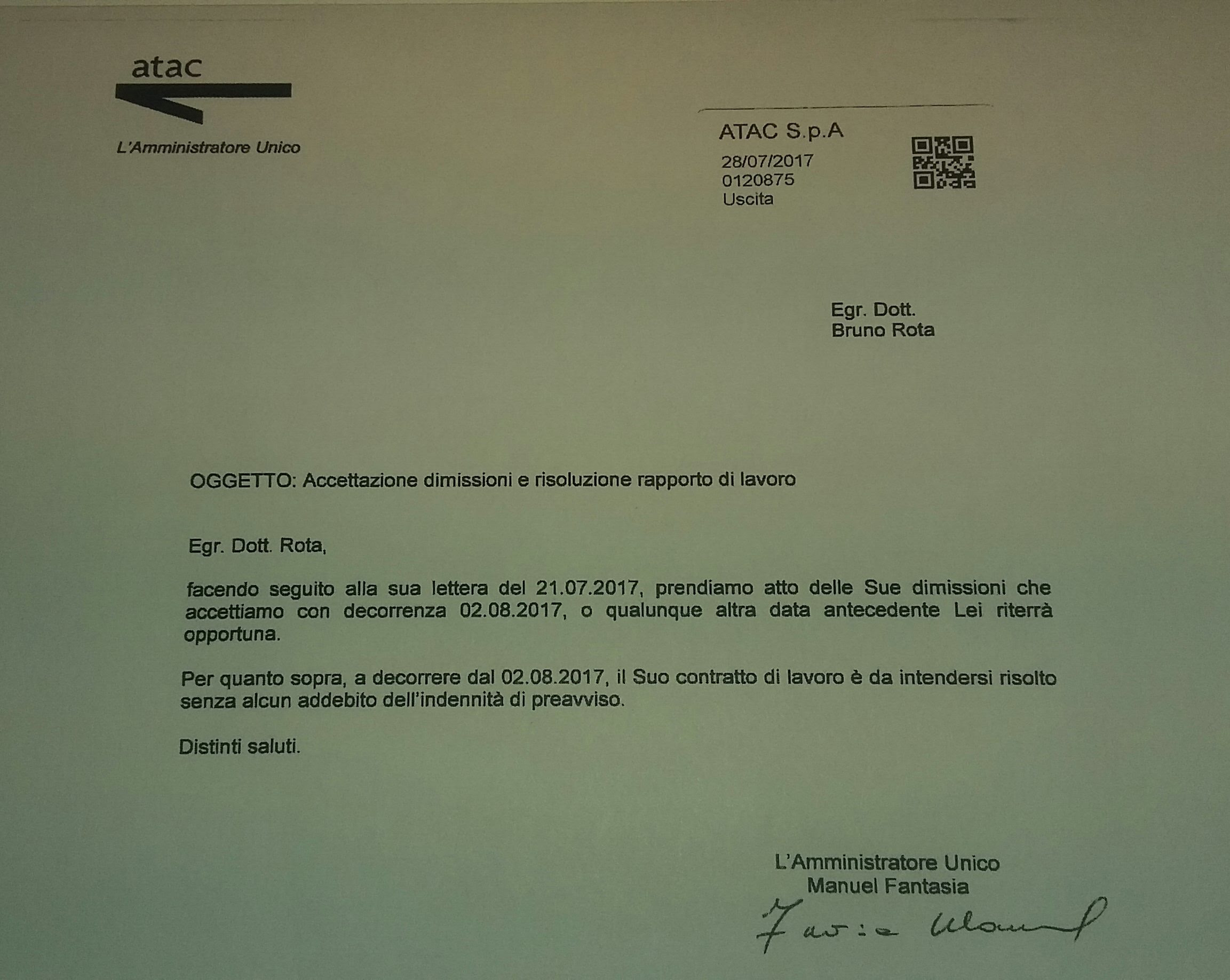 La Versione Di Rota Come Fanno A Cacciarmi Avevo Gia Dato Le Dimissioni Gianni Barbacetto