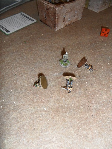 Gunned down in open ground