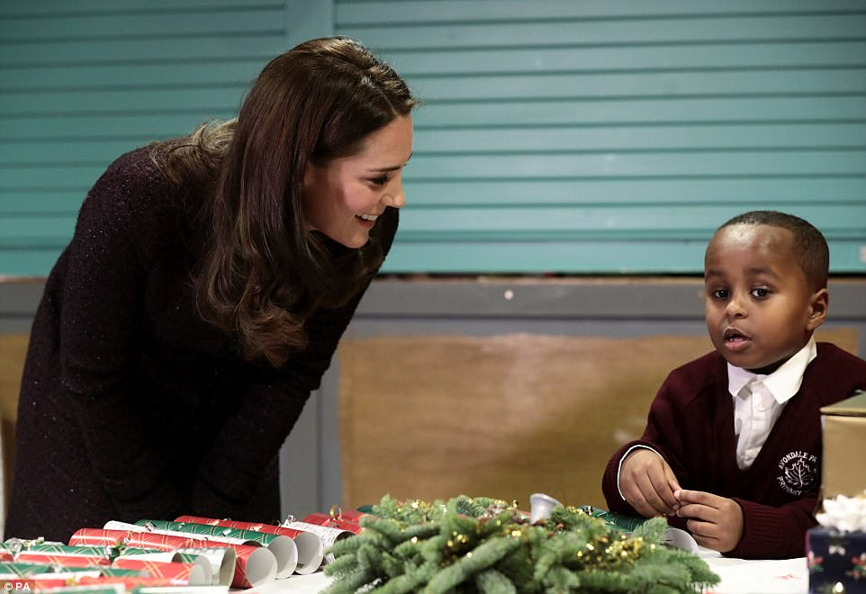 One of the young people the Duchess met during the visit was seven-year-old Yahya Hussein Ali who was affected by the Grenfell tragedy