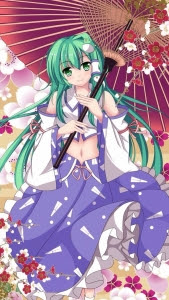 東風谷早苗 東方project Iphone用壁紙 Iphone アニメ無料待ち受け