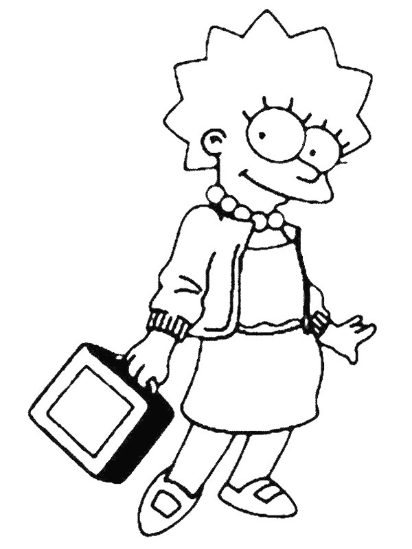 Kids N Fun Kleurplaat Simpsons Simpsons