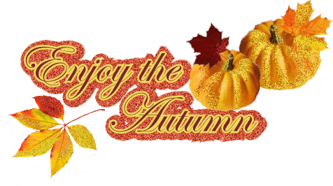 Animated Fall scraps, glitter graphics, Autumn myspace comments