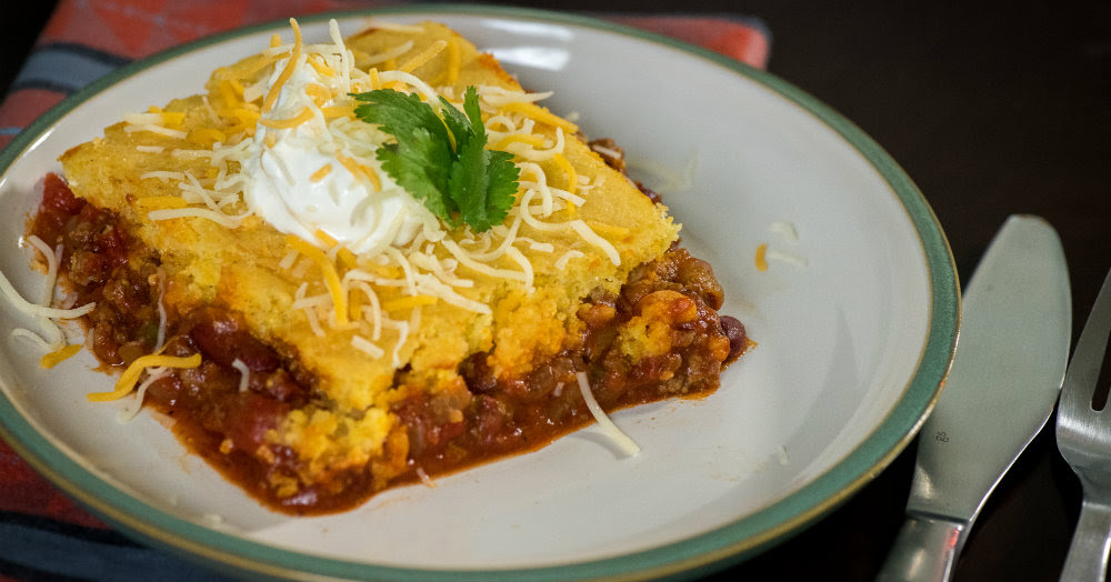 Oven-Baked Chili Cornbread Casserole - 12 Tomatoes