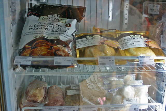 Foie Gras, Smoked Duck Breast and Frozen Scallops