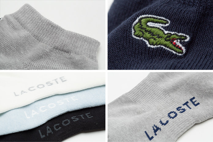 ラコステ ソックス パイル アンクル Lacoste Ankle Socks メンズ レディース くるぶし丈 靴下 ネコポス可 3点まで ココチヤ
