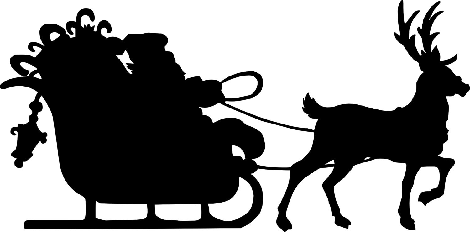 Download Santa Silhouette Clipart at GetDrawings | Free download