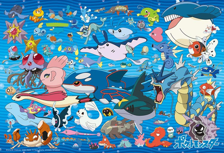 Bev 100 023 ポケットモンスター ポケモン大集合 みずタイプ編 100ピース ビバリー の商品詳細ページです 日本最大級のジグソーパズル通販専門店 ジグソークラブ