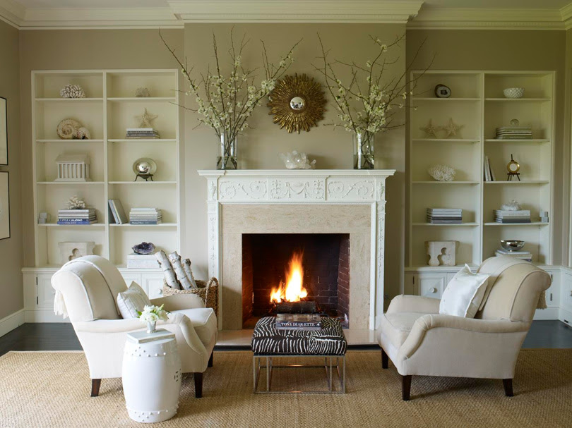 How To Decorate A Long Living Room With A Fireplace