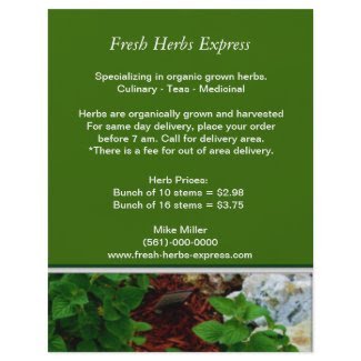 Your Herb Business Flyer