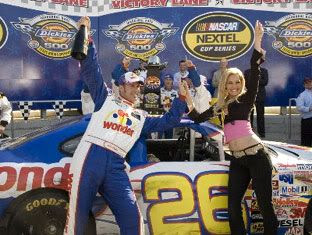 Ricky Bobby, his woman and his ride