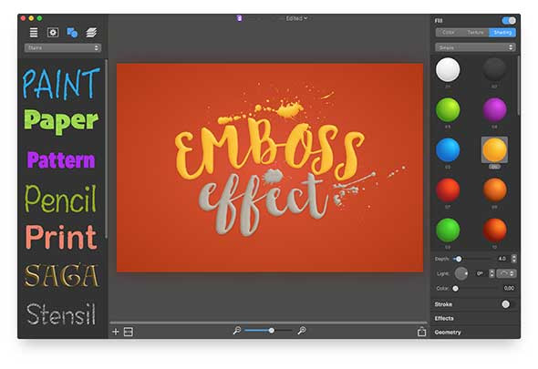 Art Text 3 emboss
