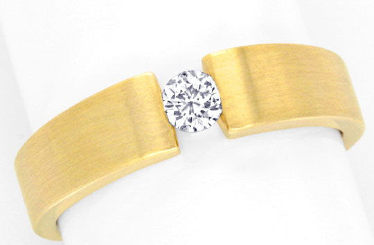 Originalfoto BRILLANT-DIAMANT-SPANNRING GELBGOLD MASSIV