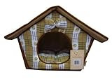Favor Check and Paw Print Dog House with Bow