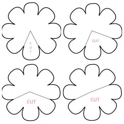  printable paper flower clipart best