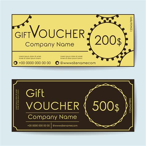 Fortunately, there are plenty of free printable templates available online that can help you create a profession. gift voucher template 669555 vector art at vecteezy
