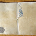 Book Pages Embroidered in Blue