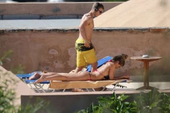 Gemma Atkinson Green Bikini the Mediterranean