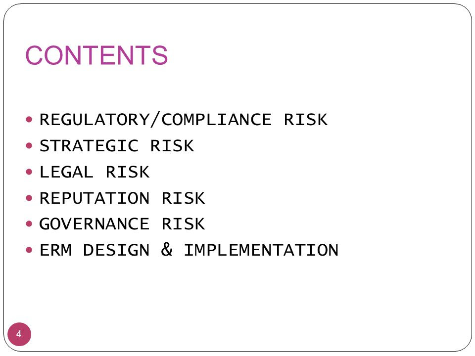 Enterprise Risk Management In Financial Institutions