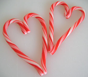 candy cane heart
