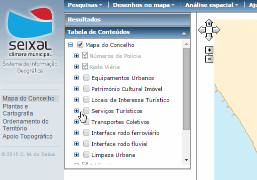 Cm seixal mapa