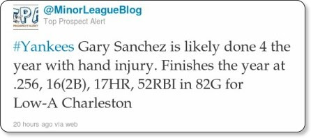 http://twitter.com/#!/MinorLeagueBlog/statuses/102471819612794880