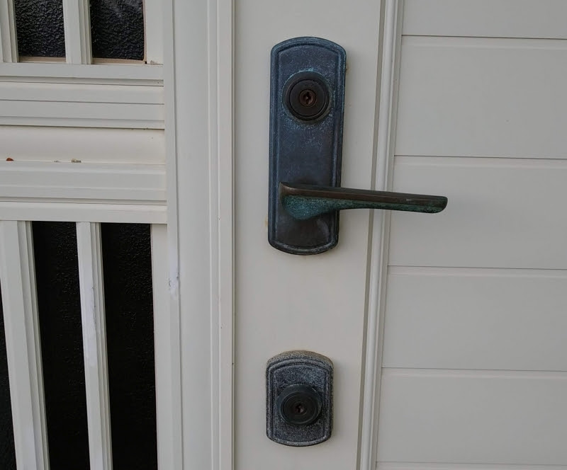 賃貸物件ドアの鍵交換 上下2個タイプ 千倉ロックサービス鍵店