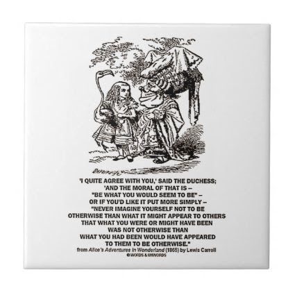 Wonderland Be What You Would Seem To Be Duchess Ceramic Tiles