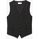 Amber Heard wearing Saint Laurent Pinstriped Vest